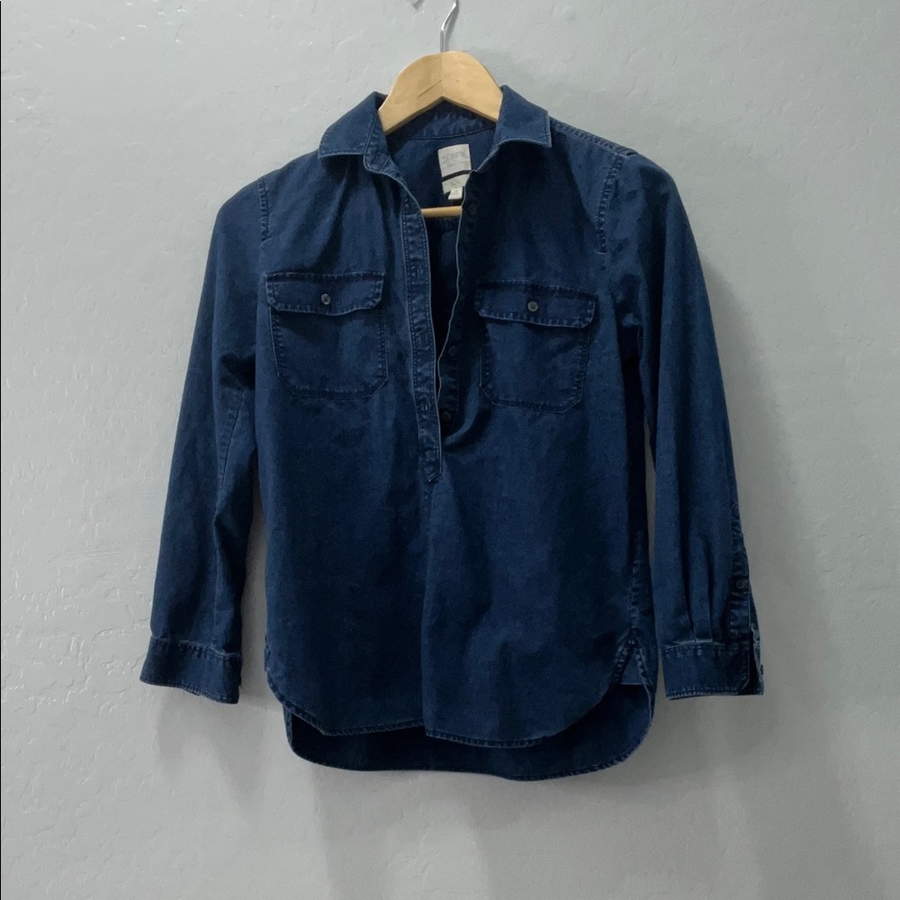 J. Crew Indigo Denim Shirt